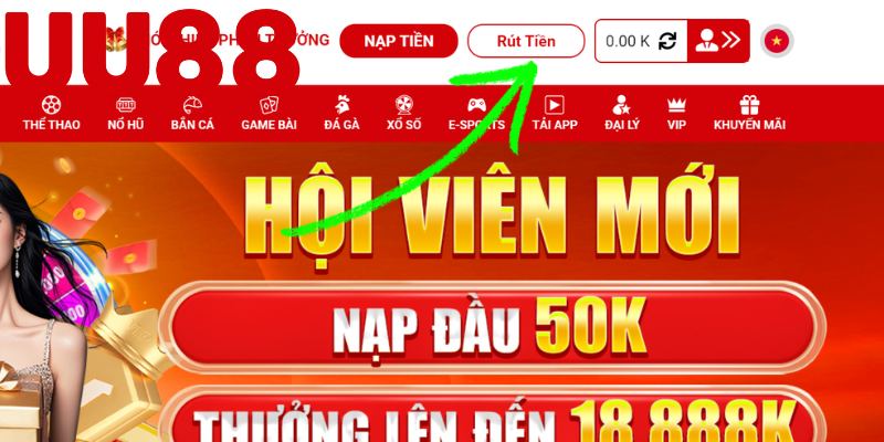 Rút tiền UU88